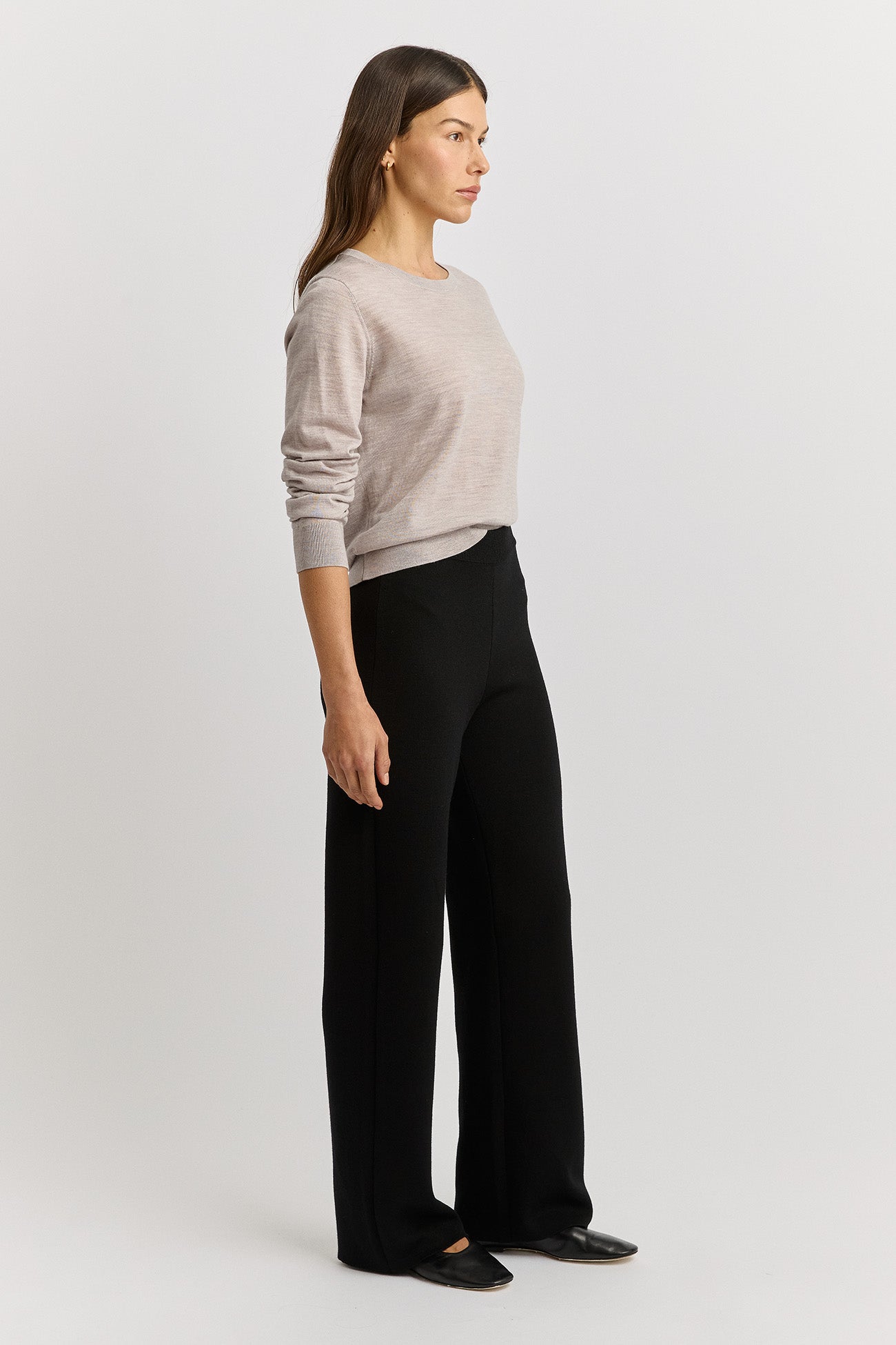 TOORALLIE WIDE LEG KNIT PANT
