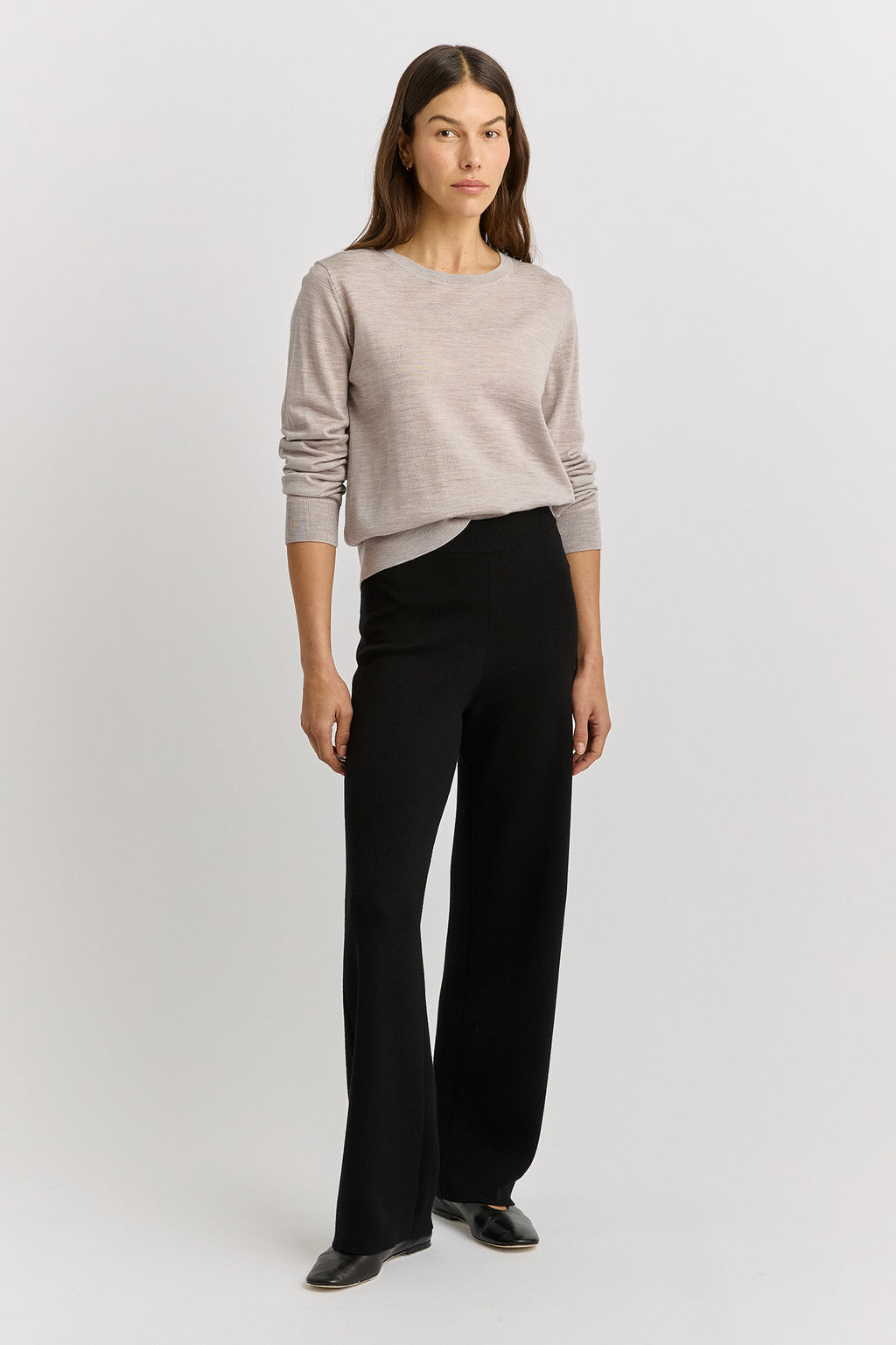 TOORALLIE WIDE LEG KNIT PANT