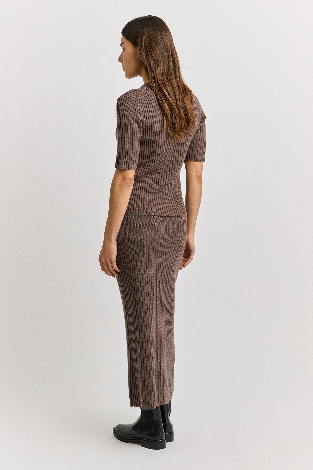TOORALLIE MERINO RIB KNIT TOP