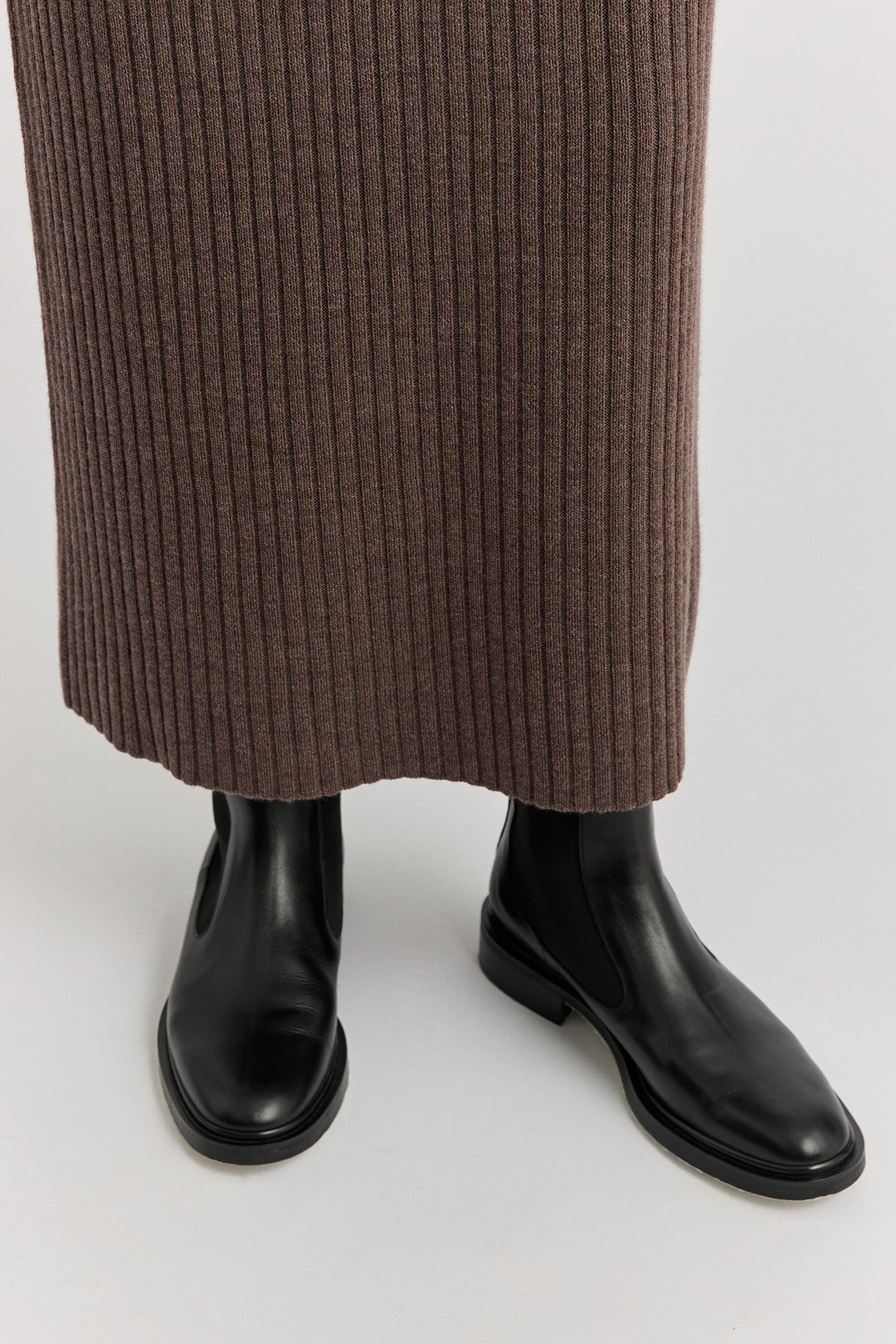 TOORALLIE MERINO RIB KNIT SKIRT