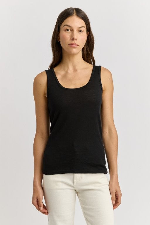 TOORALLIE SCOOP MERINO TANK