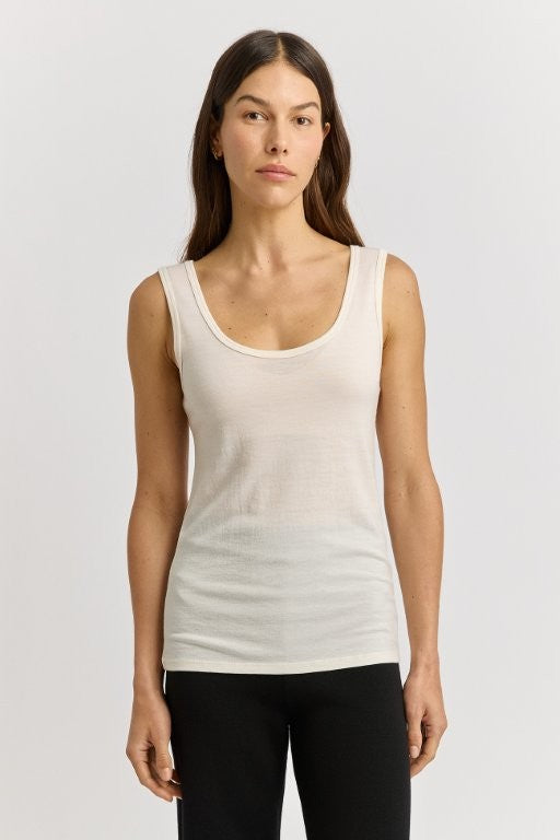 TOORALLIE SCOOP MERINO TANK