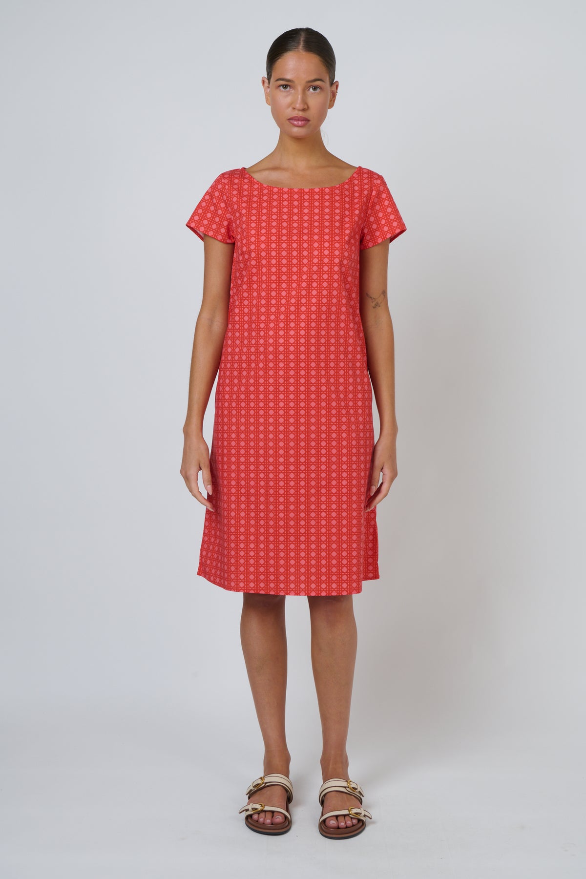 NATURALS GA237 POPLIN DRESS