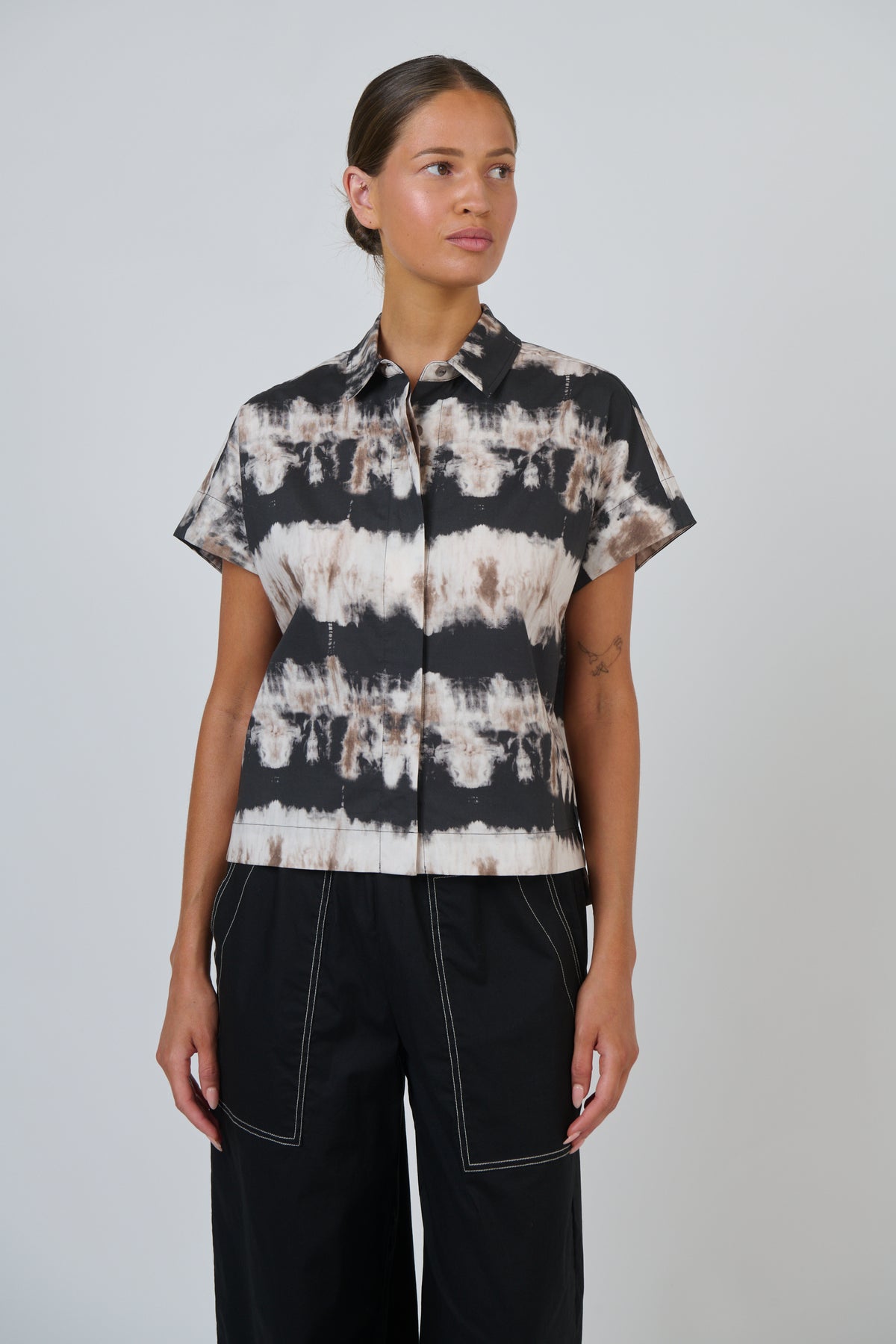 GA533 POPLIN TOP