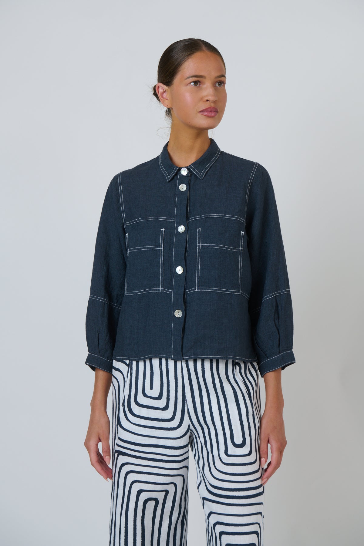 GA598 LINEN JACKET