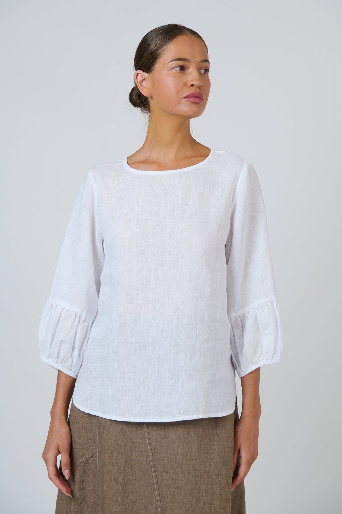 GA651 LINEN TOP