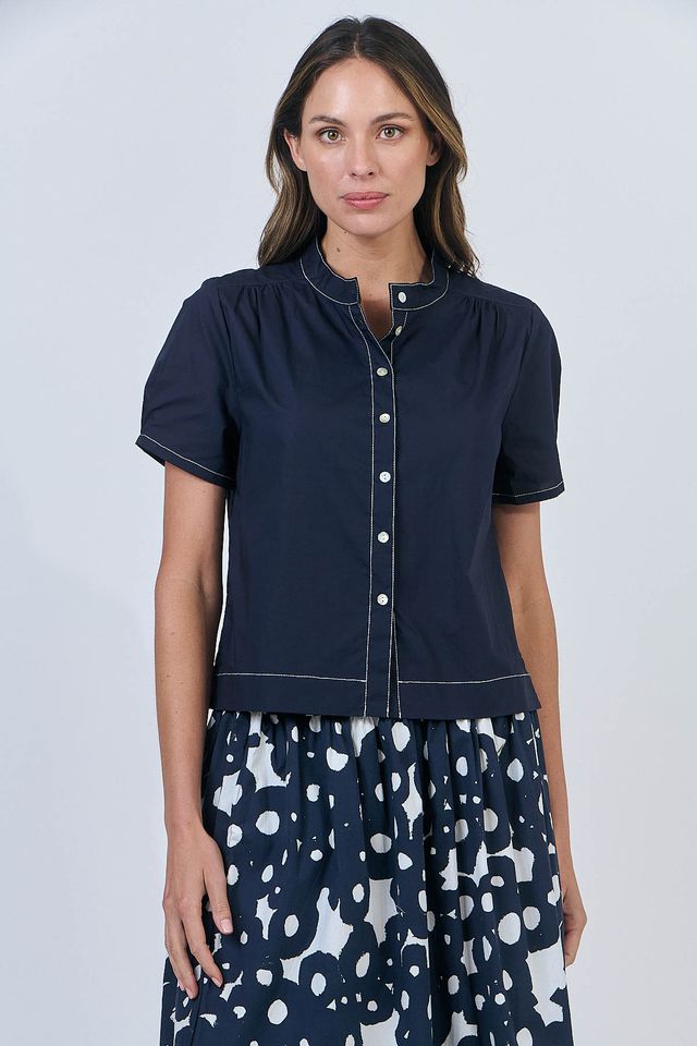 NATURALS GA547 BUTTON TOP