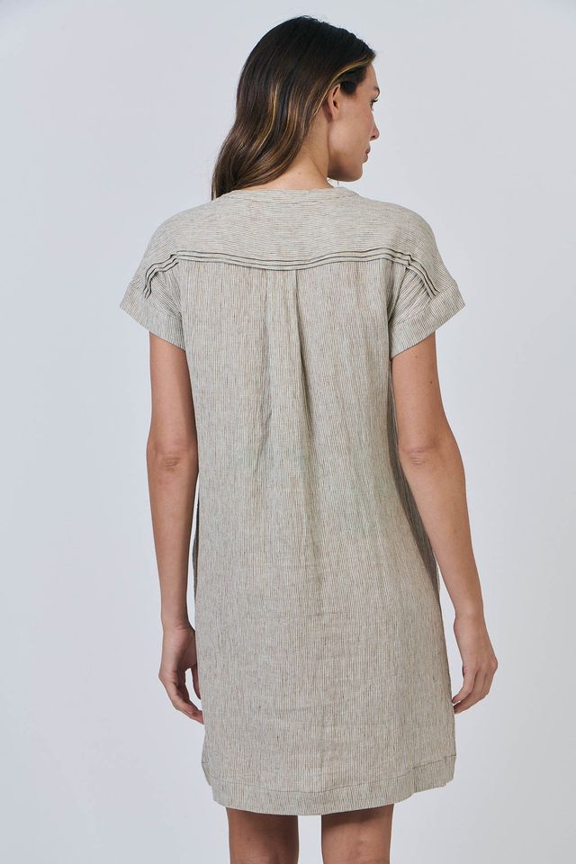 NATURALS GA613 LINEN DRESS Stepping Out NZ NATURALS GA613 LINEN DRESS Stepping Out NZ