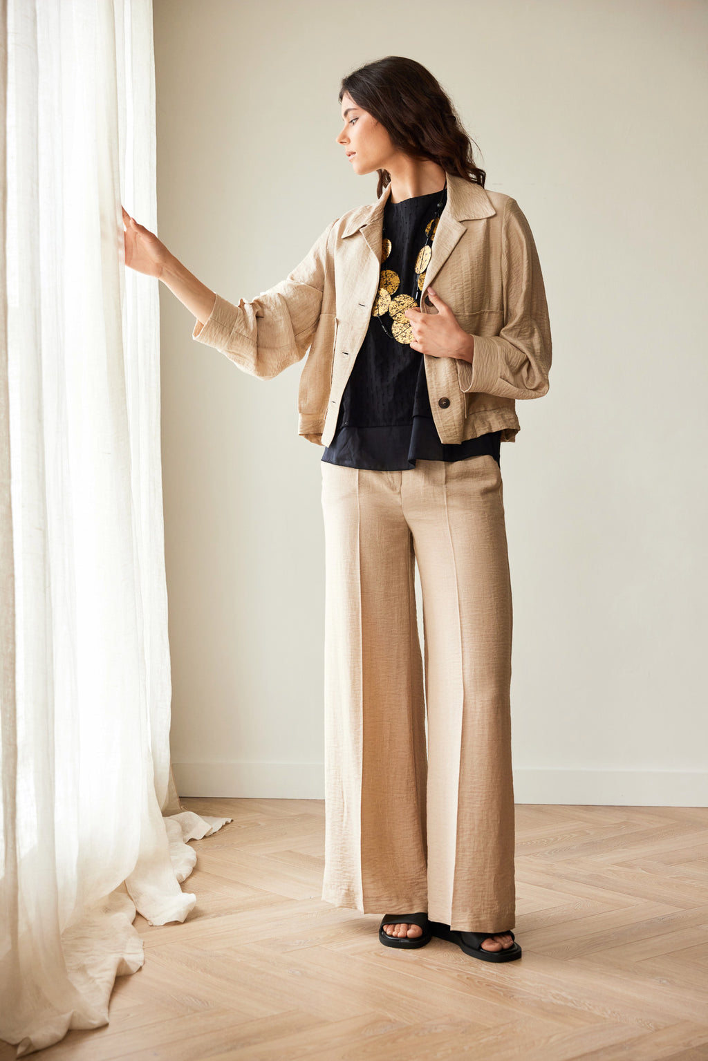 PERUZZI LUSTER LINEN PATCH POCKET JACKET